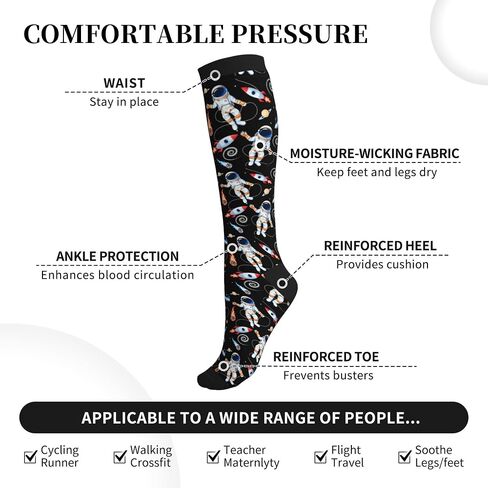 Duck Compression Socks Women and Men 15-20mmHg-Circulation Support Socks for Athletic Running Cycling in Saudi Arabia