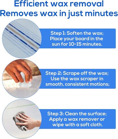 2pcs Surfboard Scraper Wax Remover Tool, Ergonomic Surf Board Wax Scraper Effective Surfing Accessories for Quick Removal Cleaner Sticky Bumps Surfers Gift (Transparent) in Saudi Arabia