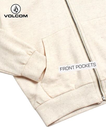 Volcom Girl's Sweatsuit Set - Long Sleeve Full Zip Up Hoodie Sweatshirt and Sweat Shorts Set for Girls (Sizes: 4-12) in Saudi Arabia