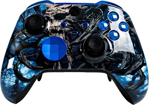 Crazy Controllerz Customz Series Custom Wireless Controller for Xbox One Series X S PC Elite Series 2 - Midnight Crush Design in Kuwait