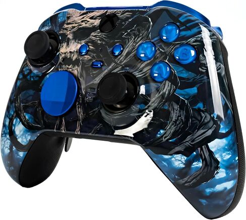 Crazy Controllerz Customz Series Custom Wireless Controller for Xbox One Series X S PC Elite Series 2 - Midnight Crush Design in Kuwait