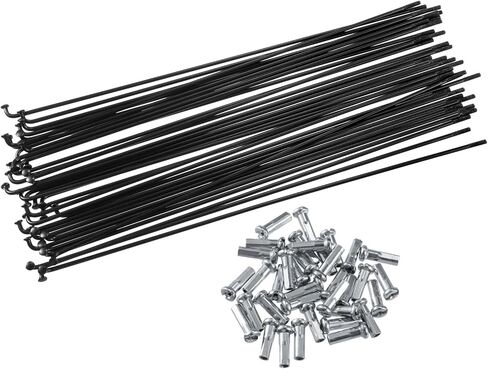 ACROPIX 40 Pcs Bicycle Steel Spokes 14G Bike Spoke 200mm Length with Nipples for Most Bicycle Car Parts in Saudi Arabia