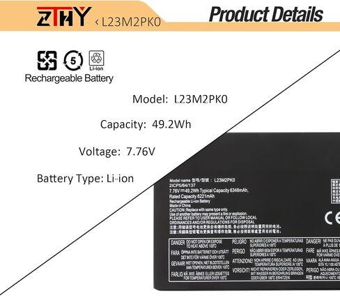 81Wh L23M2PK0 L23B2PK0 Battery Replacement for Lenovo Legion Go 8APU1 8.8 inch AMD Ryzen Z1 Extreme Handheld 2023 Gaming PC Series L23C2PK0 L23D2PK0 L23L2PK0 5B11M36299 5B11M36298 5B11M36296 7.82V in Saudi Arabia