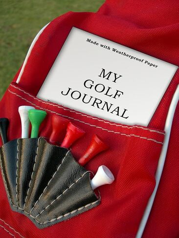 Golf Scorecards & Stat Tracking Booklet (21 Rounds) - Weatherproof Golf Journal - Golf Log (4" x 5.5" When Closed) - Golf Notebook fits in Holder or Pocket in Kuwait