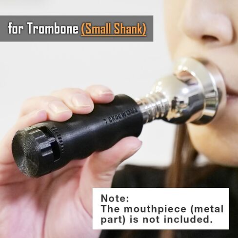Trombone Mouthpiece Buzzing Practice Tool – Anywhere Practice & Warm-up – Small Shank for Trombone & Euphonium – BRASS BUZZ TRAINER (Blue) in Saudi Arabia