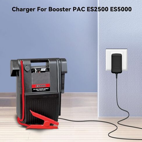 Charger for Booster PAC ES5000 ES2500 ESP5500 J1000 ES6000 ESA217 J850 J900 ESA22 Jump Starter Power Supply Charger Replacement with UL Listed in Kuwait