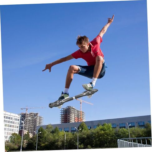 BESPORTBLE Two Wheel Boards Glitter Roller Skateboard Caster Board Wheel Boy Girl Plaything Meaningful in Saudi Arabia