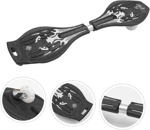لوح تزلج Sosoport Glitter Wheel Swing سهل الاستخدام ولا يحتاج إلى تركيب للبالغين وللأولاد والبنات، مادة ABS آمنة in Saudi Arabia