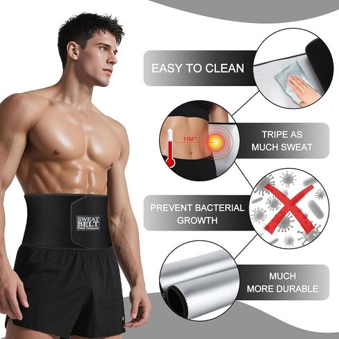 ZPP Waist Trimmer for Women and Men, Sweat Belt Band Belly Stomach Wrap in Saudi Arabia