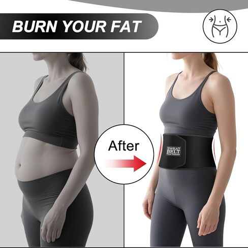 ZPP Waist Trimmer for Women and Men, Sweat Belt Band Belly Stomach Wrap in Saudi Arabia