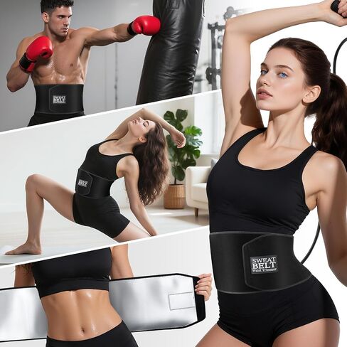 ZPP Waist Trimmer for Women and Men, Sweat Belt Band Belly Stomach Wrap in Saudi Arabia