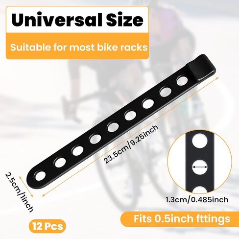 12 Pieces Thule Bike Rack Straps, Bike Wheel Stabilizer Straps, Bicycle Rack Cradle Replacement, Cycling Rubber Chain, Compatible with Thule 534 in Saudi Arabia