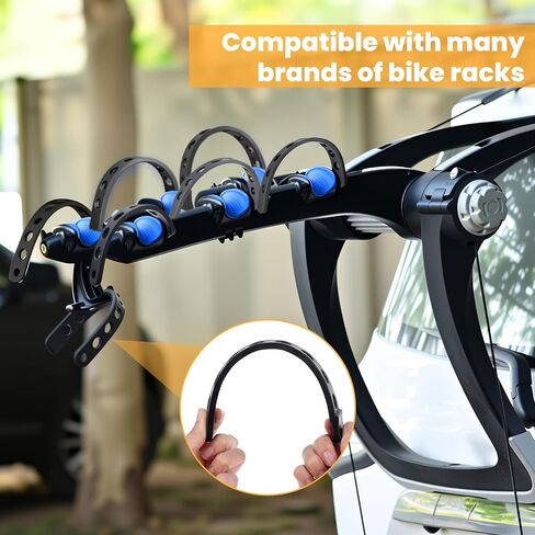 12 Pieces Thule Bike Rack Straps, Bike Wheel Stabilizer Straps, Bicycle Rack Cradle Replacement, Cycling Rubber Chain, Compatible with Thule 534 in Saudi Arabia
