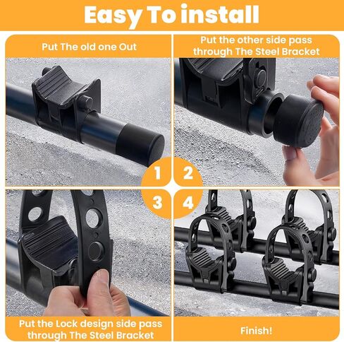 12 Pieces Thule Bike Rack Straps, Bike Wheel Stabilizer Straps, Bicycle Rack Cradle Replacement, Cycling Rubber Chain, Compatible with Thule 534 in Saudi Arabia