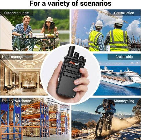 558 6 Pack Walkie Talkies Long Range with Earpiece Two Way Radio Rechargeable with 6 Way Multi Gang Charger 1200mAh FRS 2 Way Radio 16 Channel for Workplace Organization Office School in Kuwait