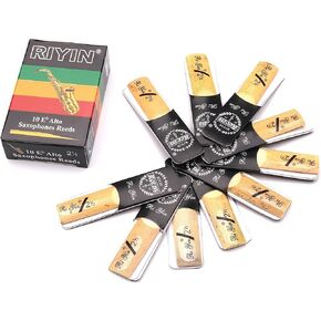 Alto Saxophone Reeds, Strength 2.5, 10-Pack, Professional Quality Woodwind Mouthpieces in Kuwait