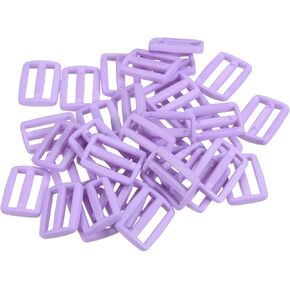 50 Pack Tri -Glide Slide - Blastic Slide Buckles Roables Fastener ، تنطبق على أجهزة حزام حزام المحفظة (3/4 بوصات ، أسود) in Kuwait