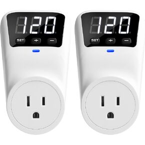 Smart Surge Protector Voltage Stabilizer Fireproof UL94V-1 Wall Mount Surge Protector Outlet for Refrigerator, TV & Heavy-Duty Appliances w/Real-Time Monitoring & Custom Voltage 80V-140V in Saudi Arabia