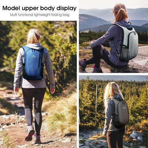 15L Lightweight Hiking Backpack Small,Waterproof Hiking Daypack,Foldable Backpack for Travel,Ultralight Daypack in Saudi Arabia