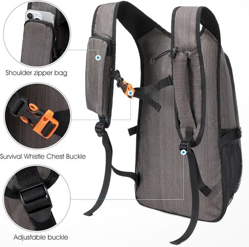 15L Lightweight Hiking Backpack Small,Waterproof Hiking Daypack,Foldable Backpack for Travel,Ultralight Daypack in Saudi Arabia