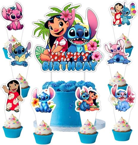 25 PCS Kitty وأصدقاؤه كعكة Topper و Cupcake Toppers تعيين لوازم حفلة عيد ميلاد لزخارف عيد ميلاد Kawaii تحت عنوان in Kuwait