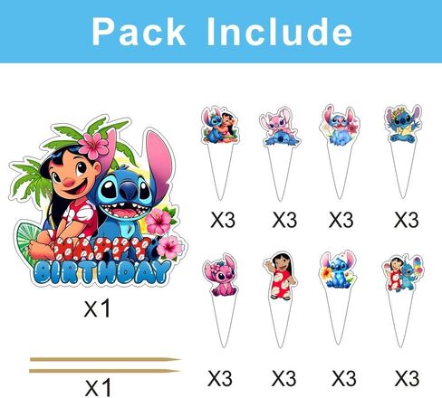 25 PCS Kitty وأصدقاؤه كعكة Topper و Cupcake Toppers تعيين لوازم حفلة عيد ميلاد لزخارف عيد ميلاد Kawaii تحت عنوان in Kuwait