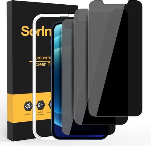 3-Pack Privacy Screen Protector for iPhone SE 2020, Anti Spy Tempered Glass Film, Touch Sensitive, Bubble-Free, Case Friendly [with Easy-Installation Tool][4.7 inch] in Kuwait