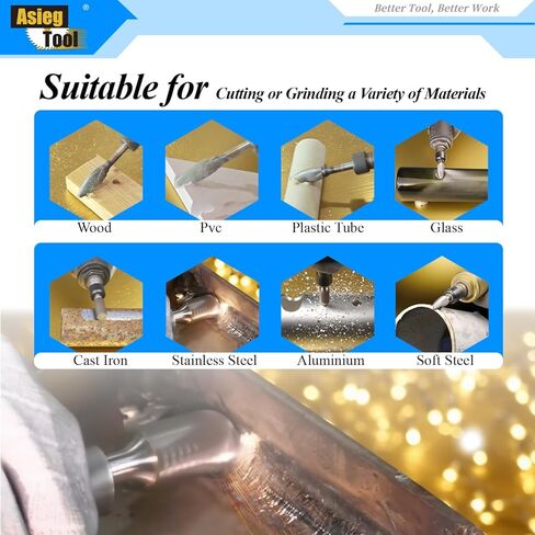 SA-5L6 Tungsten Carbide Burr Lengthened Rotary File Cylindrical Shape Double Cut for Die Grinder Drill Bits 1/4'' Inch Diameter of Shank and 1/2'' Inch Diameter of Cutter 1'' Inch Cutter Length in Saudi Arabia