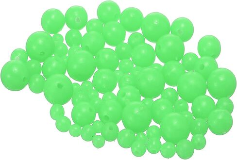 Fishing Beads Glow Soft Plastic Fishing Bait Eggs Lure Rigs Accessories, for Saltwater Freshwater in Kuwait