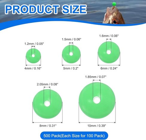 Fishing Beads Glow Soft Plastic Fishing Bait Eggs Lure Rigs Accessories, for Saltwater Freshwater in Kuwait