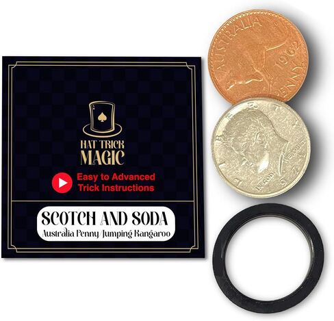 Coin Illussions for Beginners, Intermediate, Professional Illussionist - Vanishing, Teleporting, Transforming Coin Illussions (2 Copper 1 Silver (Jumping Kangaroo)) in Saudi Arabia