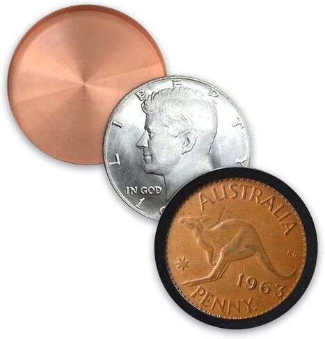 Coin Illussions for Beginners, Intermediate, Professional Illussionist - Vanishing, Teleporting, Transforming Coin Illussions (2 Copper 1 Silver (Jumping Kangaroo)) in Saudi Arabia
