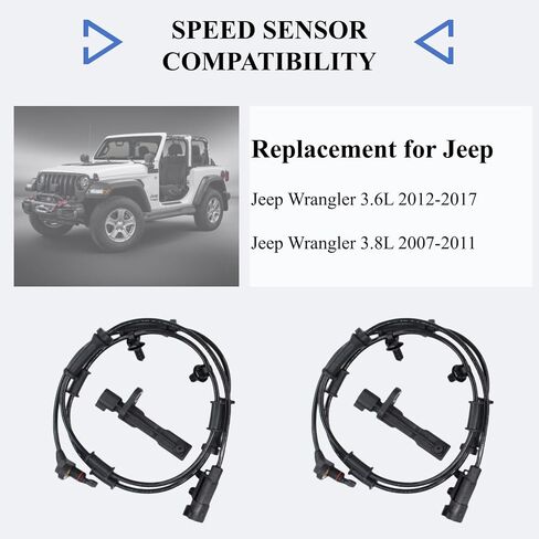 مستشعر سرعة ABS الخلفي ABS من أجل اليمين اليمين لعام 2007-2018 Wrangler 2008-2012 Liberty 2007-2011 Dodge Nitro Driver ABS Sensor 52125003ab ALS1932 695-179 in Saudi Arabia