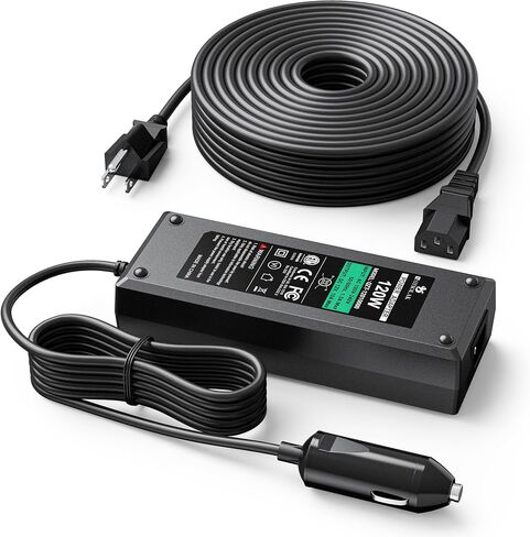12V 12.5A Waterproof Power Supply for Green Mountain Grill Davy Crockett, Daniel Boone Prime/Plus, Jim Bowie Prime/Plus, Ledge, Peak, Trek, 18Ft Power Adapter Replacement for 12V GMG Grills in Kuwait