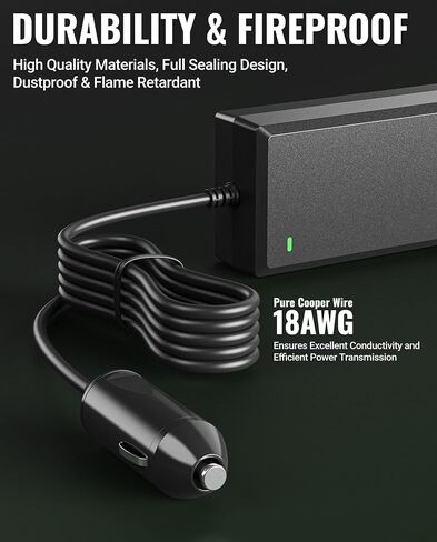 12V 12.5A Waterproof Power Supply for Green Mountain Grill Davy Crockett, Daniel Boone Prime/Plus, Jim Bowie Prime/Plus, Ledge, Peak, Trek, 18Ft Power Adapter Replacement for 12V GMG Grills in Kuwait