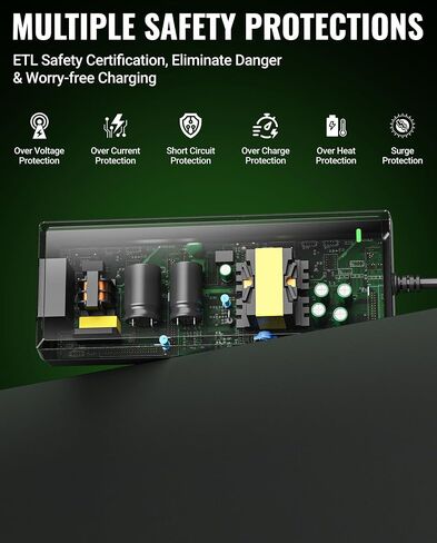 12V 12.5A Waterproof Power Supply for Green Mountain Grill Davy Crockett, Daniel Boone Prime/Plus, Jim Bowie Prime/Plus, Ledge, Peak, Trek, 18Ft Power Adapter Replacement for 12V GMG Grills in Kuwait
