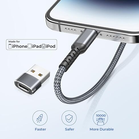 Basesailor USB C to Lightning Charger Cable 3.3FT in Saudi Arabia