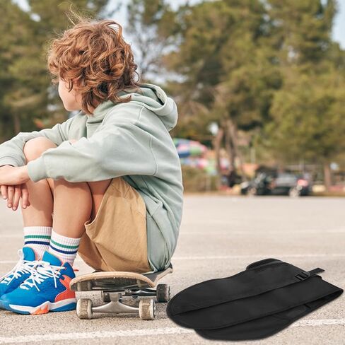 Alipis Portable Skateboard Carry Pouch with Comfortable Shoulder Strap Spacious Multi-functional Storage Bag for Outdoor Sports Thickened PVC Skateboard Organizer and Protector in Saudi Arabia
