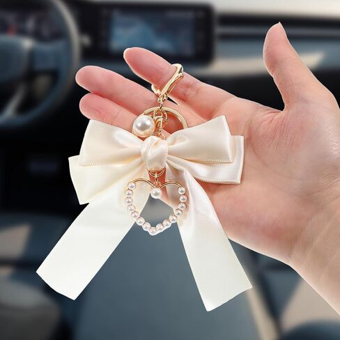Bow keychain for presh Charm Cute Handbag Charms Bag bow charm for purse ، أقواس سلسلة مفاتيح أسناع المفاتيح BOWS BEARLANDS BASHAINS charms charms for women for the kains keys keys car keys in Saudi Arabia