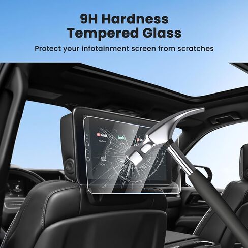 3PCS Screen Protector for 2025 2026 GMC Yukon 16.8 Inch Navigation + 11 Inch Dash + 8 Inch Rear Climate Control Screen, Tempered Glass Touchscreen Protector Navigation Screen Cover Protective Film in Kuwait