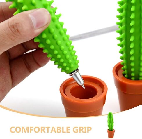 أقلام الصبار ، 3pcs Cactus Bonsai على شكل أقلام الدقة بالقرطاسية لطلاب المنازل المدرسية لطلاب المنازل المدرسية مستلزمات in Kuwait