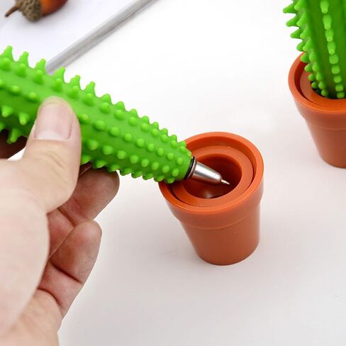 أقلام الصبار ، 3pcs Cactus Bonsai على شكل أقلام الدقة بالقرطاسية لطلاب المنازل المدرسية لطلاب المنازل المدرسية مستلزمات in Kuwait