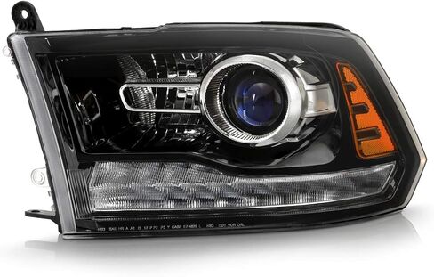 AKKON - For 2016-2018 Dodge Ram 1500 2500 3500 & 19-22 1500 Classic Projector LED Headlights OE Black Bazel in Saudi Arabia