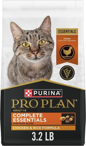 Purina Pro Plan Complete Essentials Shredded Blend Chicken and Rice Formula Adult High Protein Cat Food - 14 lb. Bag in Saudi Arabia
