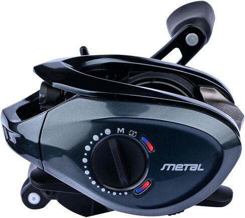 بكرات PureLure Cheetah Air Baitcaster ، ثلاثة أوضاع DC BFS بكرة ، ألياف الكربون إطار المصادقة المصنوعة من الألومنيوم 11+1 BB ، صوت فرقة الفرامل الإلكترونية 3.5-17G الوزن 7.6: 1 نسبة التروس 4KG MAX DRAG in Kuwait
