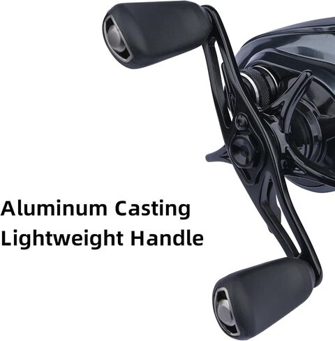 بكرات PureLure Cheetah Air Baitcaster ، ثلاثة أوضاع DC BFS بكرة ، ألياف الكربون إطار المصادقة المصنوعة من الألومنيوم 11+1 BB ، صوت فرقة الفرامل الإلكترونية 3.5-17G الوزن 7.6: 1 نسبة التروس 4KG MAX DRAG in Kuwait