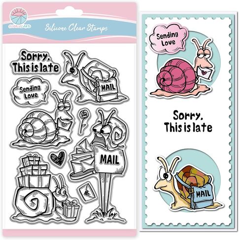 GLOBLELAND Cartoon Dragons Clear Stamps for Card Making Cartoon Animals Silicone Clear Stamp Greetings Transparent Stamp Seal for DIY Scrapbooking Embossing Photo Album Decor in Saudi Arabia