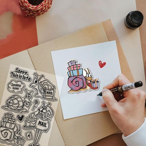 GLOBLELAND Cartoon Dragons Clear Stamps for Card Making Cartoon Animals Silicone Clear Stamp Greetings Transparent Stamp Seal for DIY Scrapbooking Embossing Photo Album Decor in Saudi Arabia