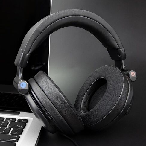 Soulwit Mesh Fabricpads استبدال Sony MDR-CD350/CD450/CD550/V600/V900/V900HD/Z600/Z900/7509/7509HD ، وسادات الأذن مع رغوة ذاكرة عالية الكثافة-أسود-أسود in Saudi Arabia