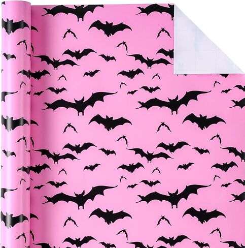 WRAPAHOLIC Kraft Halloween Wrapping Paper - Mini Roll - 17 Inch x 16.5 Feet - Vintage Medical Wrapping Paper for Halloween Deco, Birthday Gift Wrap in Saudi Arabia